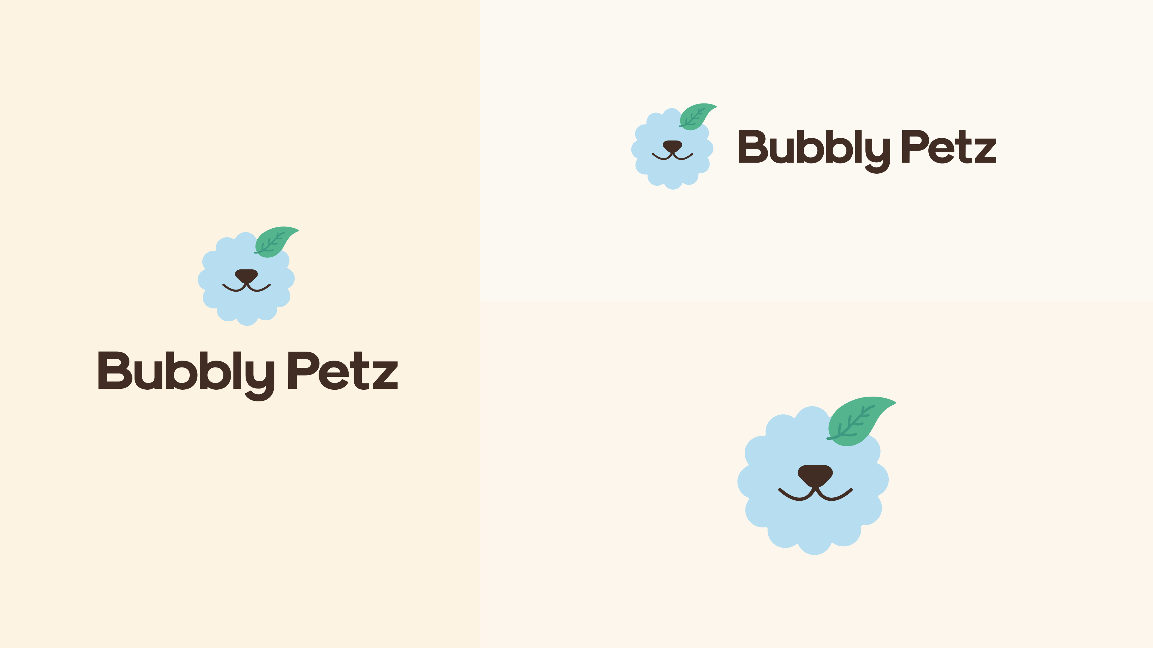 Our logo features a playful twist on cuteness, showcasing a dog's nose encased in a soft pastel bubble, seamlessly merging modern aesthetics with a charming and whimsical touch.